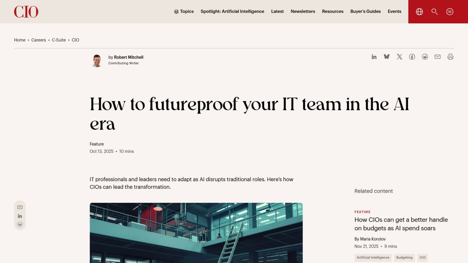 How to Futureproof Your IT Team in the AI Era – Workforce.blog