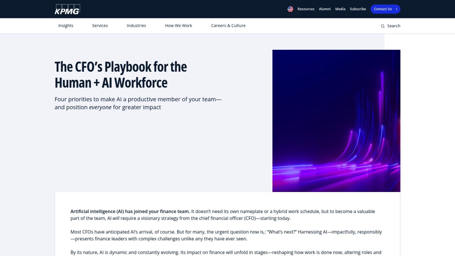 The CFO’s Playbook for the Human + AI Workforce – Workforce.blog