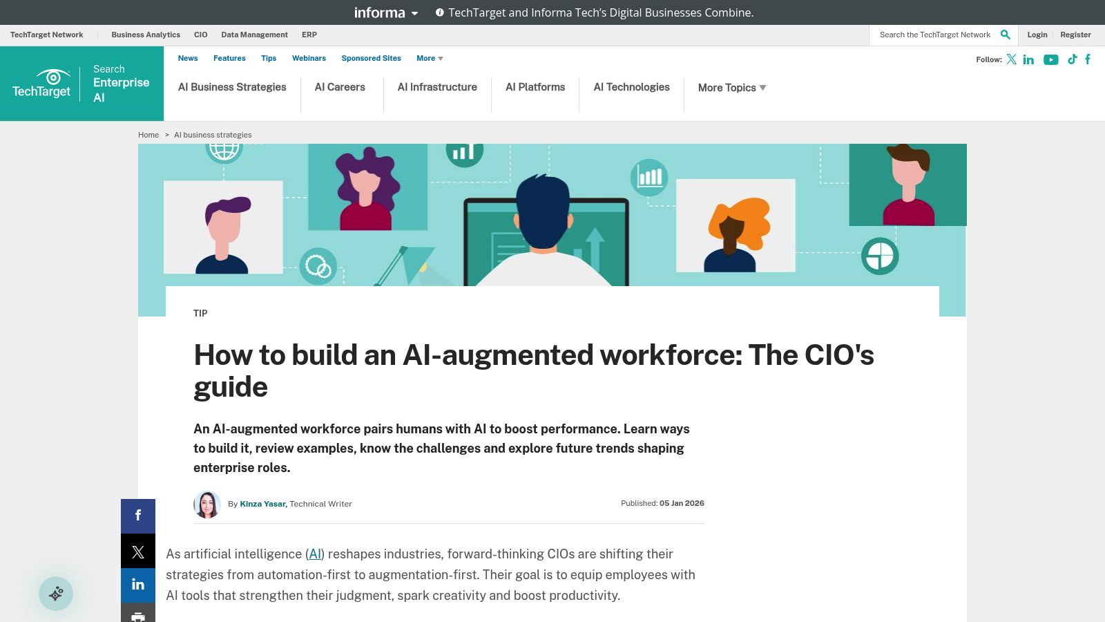 How to Build an AI-Augmented Workforce: The CIO’s Guide – Workforce.blog